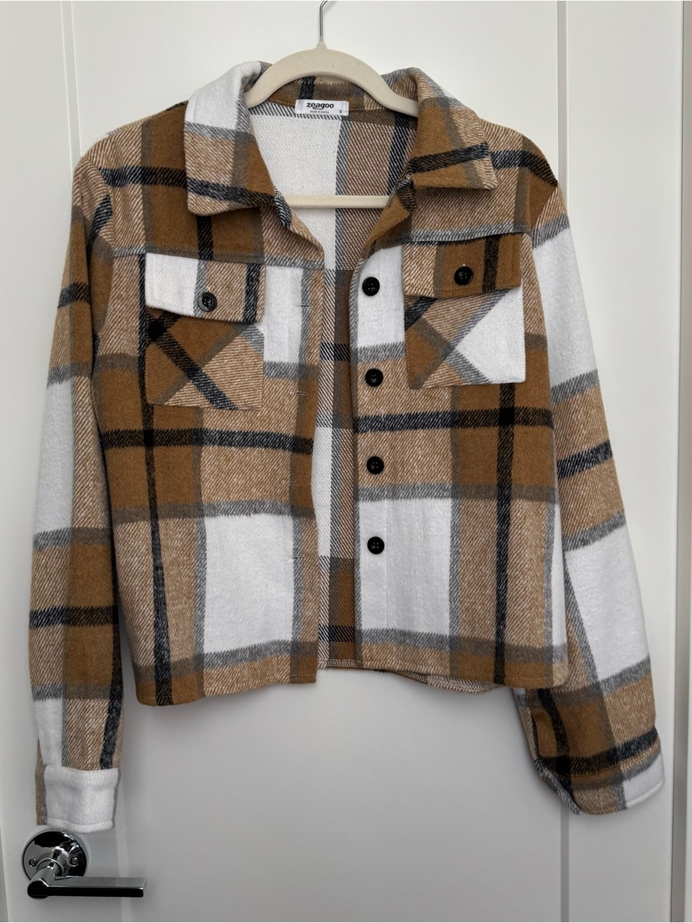 Cropped Plaid Shacket